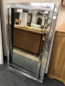 An all glass contemporary mirror,