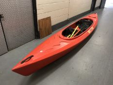 A two person Weekender kayak with four paddles (on view in ground floor corridor)
