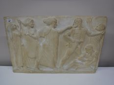 A chalk relief plaque