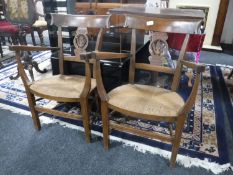A pair of nineteenth century continental children's chairs,