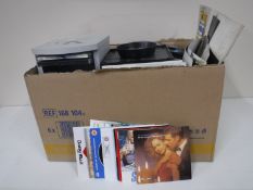A box containing assorted CD's,