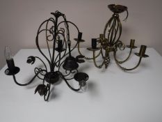 Three contemporary light fittings