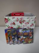 Three boxes of a large quantity of DVD's and DVD box sets