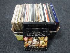 A box of classical LP's on Phillips Decca and HMV labels
