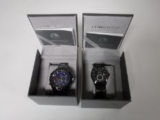 Two boxed Gents Globenfeld wristwatches