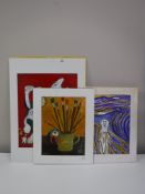 Six framed and unframed A.