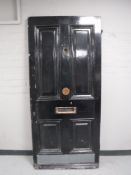 A painted twentieth century front door