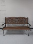 A garden bench