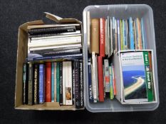 Two boxes containing books; Art, Northumberland,