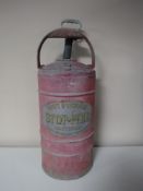 A vintage French fire extinguisher