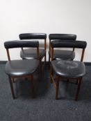 A set of four teak Mackintosh chairs