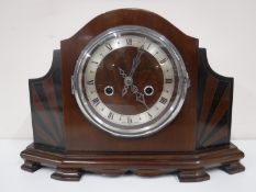 A mahogany cased Enfield mantel clock