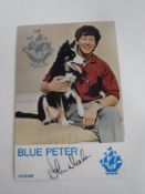 A signed Blue Peter John Noakes photograph