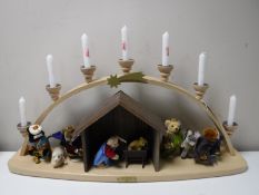A Steiff limited edition nativity scene number 173/750, boxed.
