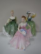 Three Royal Doulton figures - Buttercup HN 2309,