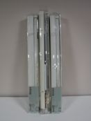 Three Ikea Lindmon window blinds,
