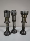 Three camshaft tea light holders