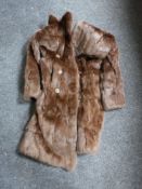 A lady's Coney fur coat retailed by Karter of Scotland