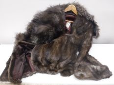 A three quarter length fur coat