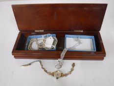 A Charles Horner silver and enamel bar brooch together with a bear pendant on chain,