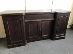 A Victorian inverted breakfronted sideboard,