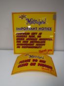 Two Metroland notices