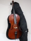 A cello, labelled Stentor within,