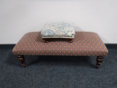 Two contemporary footstools