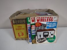 Four boxes of mid twentieth century Practical Wireless,