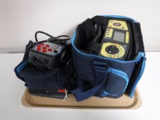 A cased Megga LT7 digital Loop Tester,