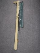 A 6' two piece boat and a 12' beach casting rod