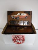 A box containing five printers block wall plaques