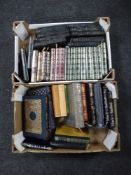 Two boxes of Heron Publishing & Easton Press books