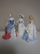 Three Royal Doulton figures, 'Pamela' HN3756,