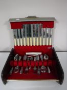 A cased Flexfit cutlery set