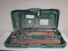 Two cased Rubi tile cutters