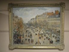An Artagraph Edition : Parisian street scene, framed.