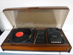 A Dynatron stereo system with speakers