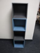 Four Ikea storage cubes