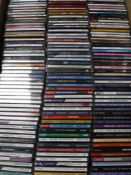 A box containing approximately 300 CD's, easy listening,