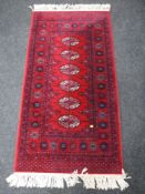 A Bokhara design rug