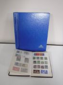 Two stamp albums with stamps