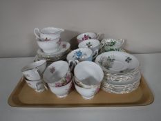 A tray of twenty one piece Princess bone china tea service,