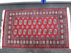 A Bokhara design rug