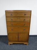 A late Victorian mahogany cutlery chest