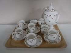 A fifteen piece Crown Staffordshire tea service
