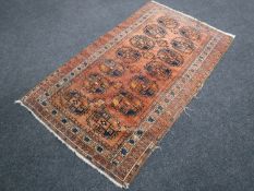 A Bokhara rug