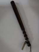A policeman's truncheon