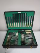 A canteen of Walker and Hall plated cutlery