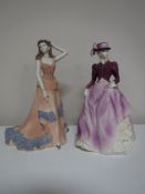 Two Coalport figurines 'Age of Elegance, Hyde Park' and 'Age of Elegance,